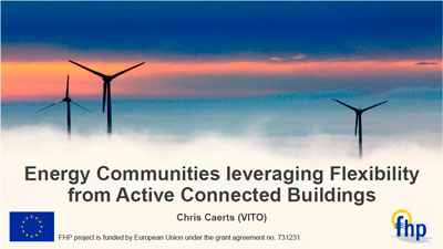 Energy Communities leveraging Flexibility from Connected Active Buildings